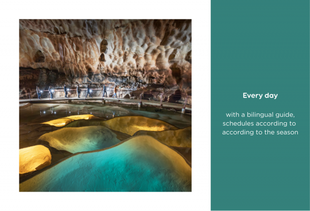Visit in French and English of the Grotte Saint-Marcel